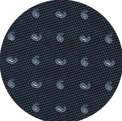 SALE One Varones Boys Pocket Square Navy With Swirl Motif