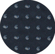 Load image into Gallery viewer, SALE One Varones Boys Pocket Square Navy With Swirl Motif
