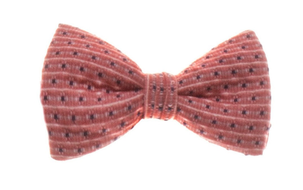 SALE One Varones Boy Pink Bow Tie With Navy Spot