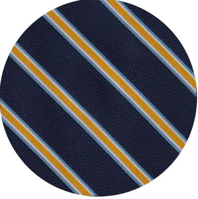 SALE One Varones Boys Navy Bow Tie With Gold Stripe