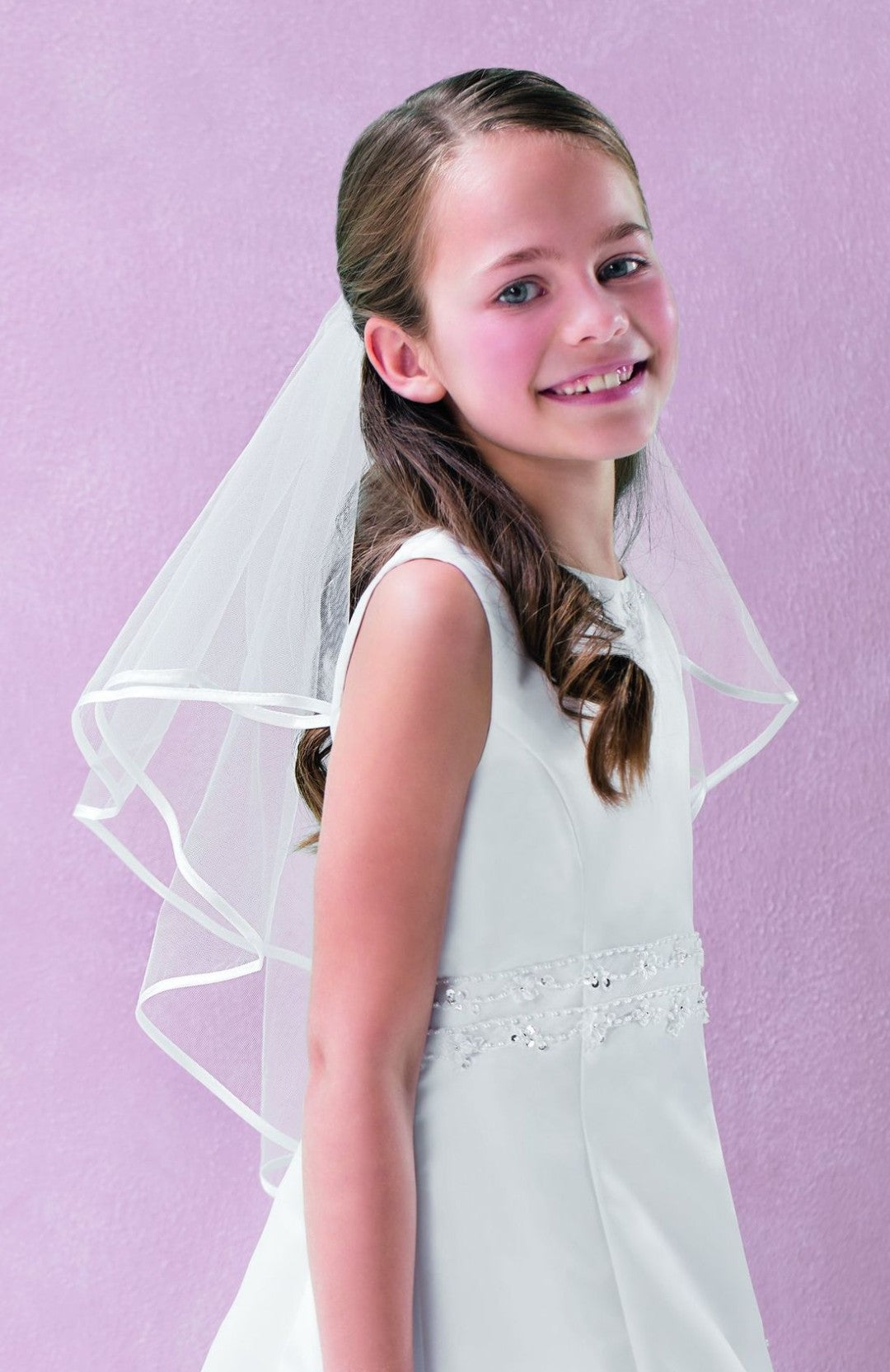 Emmerling Girls Ivory Communion Veil:- 77168