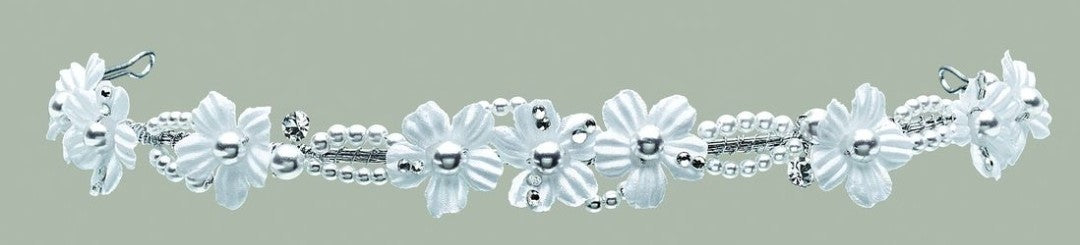 Emmerling Tiara Girls White Hair Accessory:- 77526