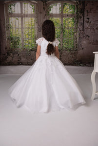Sweetie Pie Girls White Communion Dress:- 4041