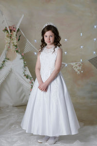 SALE COMMUNION DRESS Celebrations Girls White Communion Dress:- Maryann AGE 10