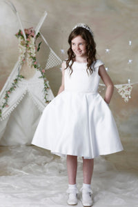 SALE COMMUNION DRESS Celebrations Girls White Communion Dress:- Marigold Age 9