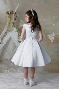 SALE COMMUNION DRESS Celebrations Girls White Communion Dress:- Marigold Age 9