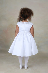 SALE COMMUNION DRESS Celebrations Girls White Communion Dress:- Iris AGE 6 & 8
