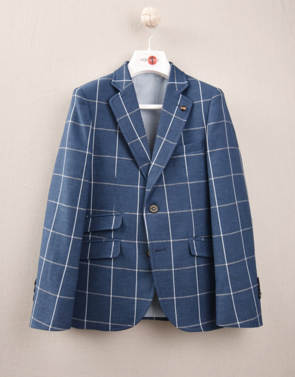 SALE One Varones Boys Dark Blue Check Blazer 10-04072 Age 6