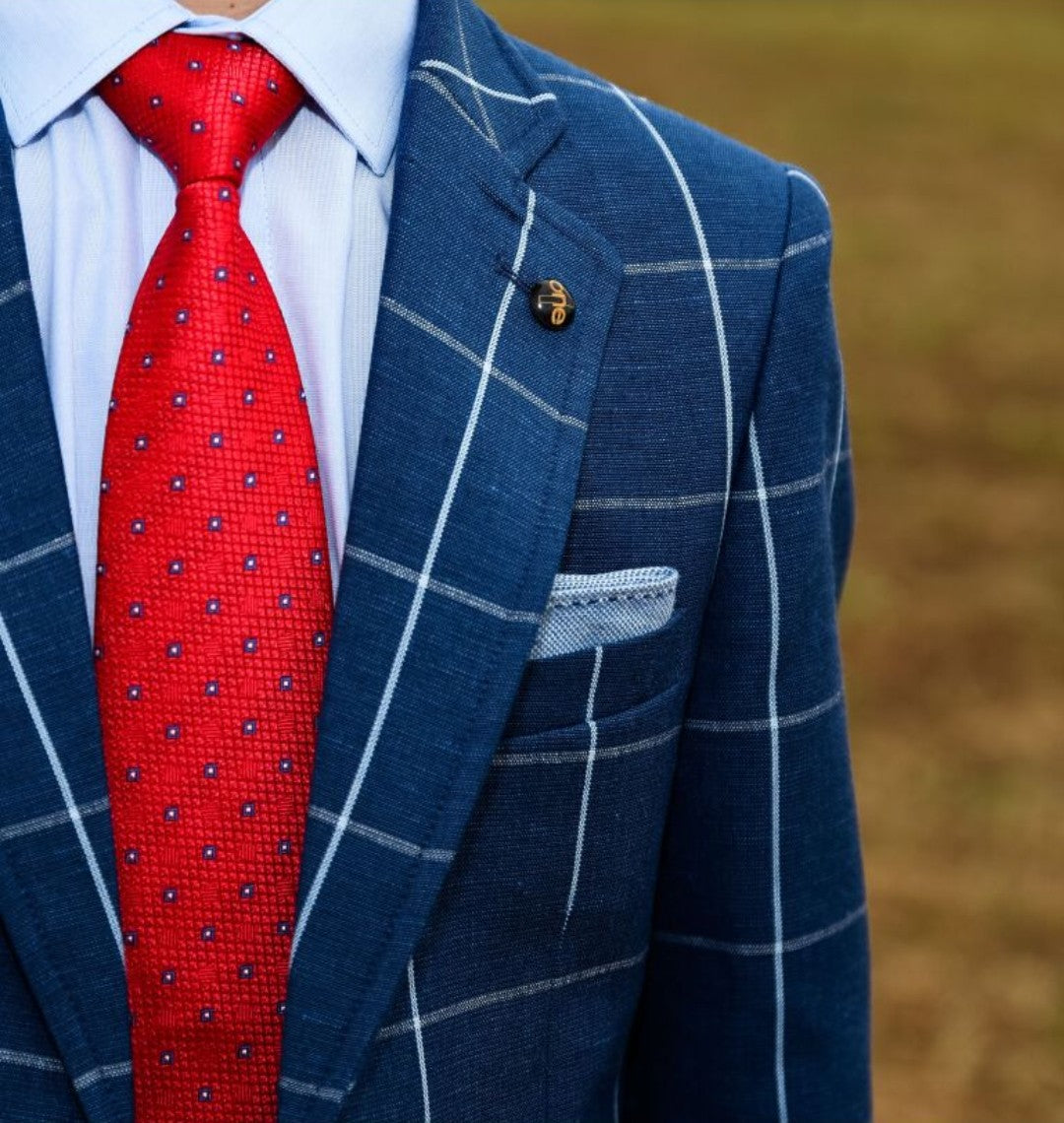 SALE One Varones Boys Dark Blue Check Blazer 10-04072 Age 6