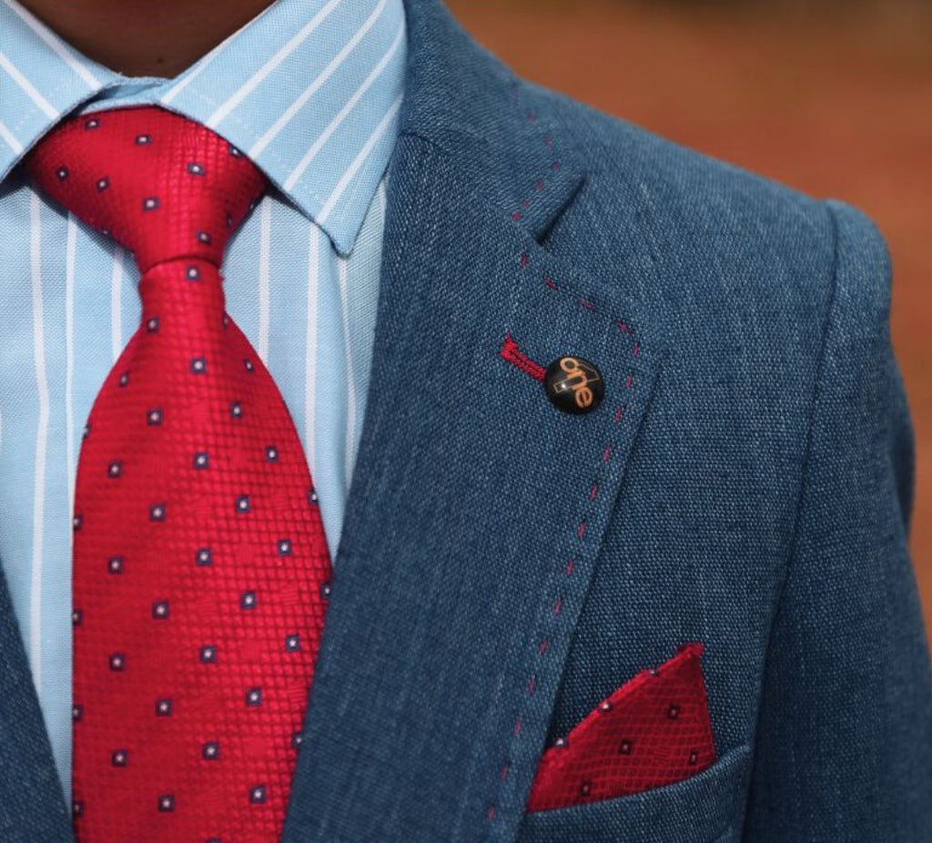 SALE One Varones Boys Navy Blazer With Red Stitching:-10-04071 78 Age 6