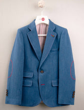 Load image into Gallery viewer, One Varones Boys Navy Blazer With Red Stitching:-10-04071 78
