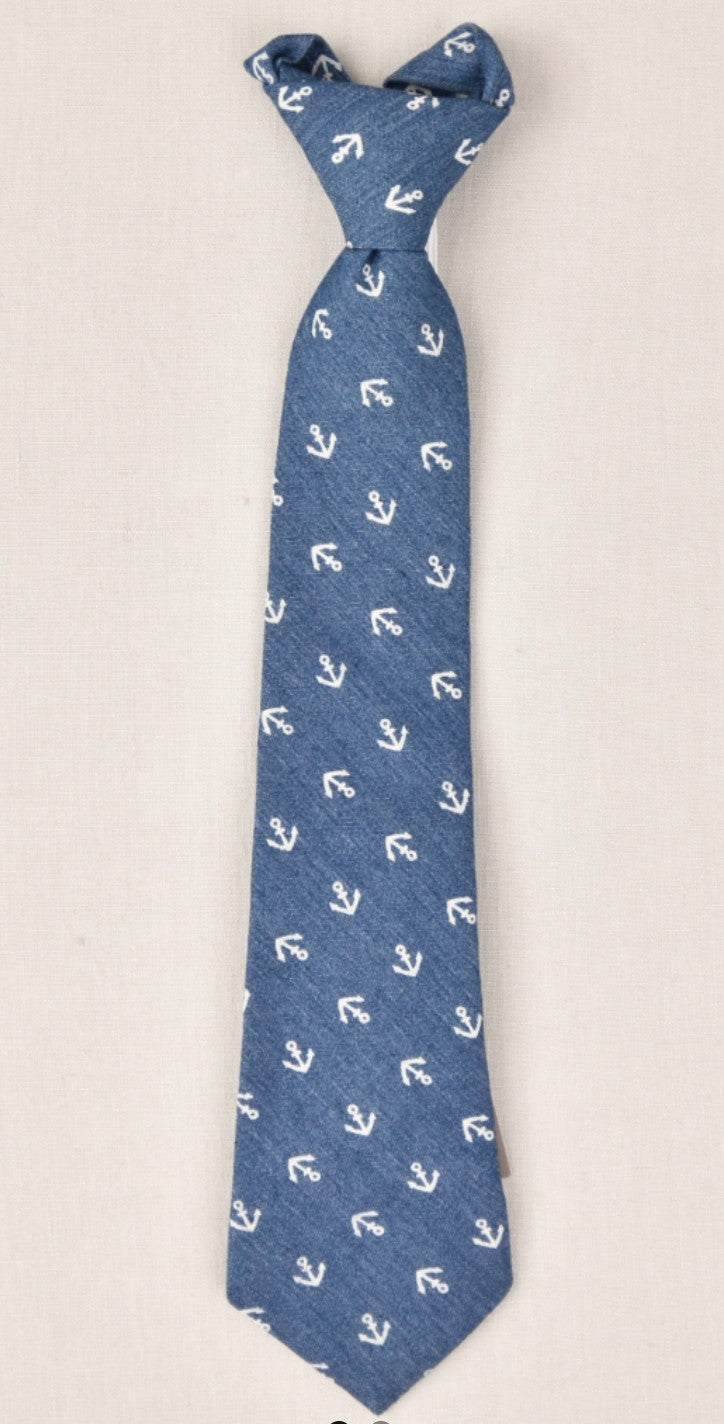 SALE One Varones Boys Tie:- Anchors