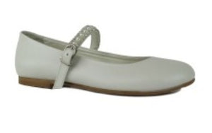 KINDLE Girls Ivory Communion Shoe:- 6439 Pump