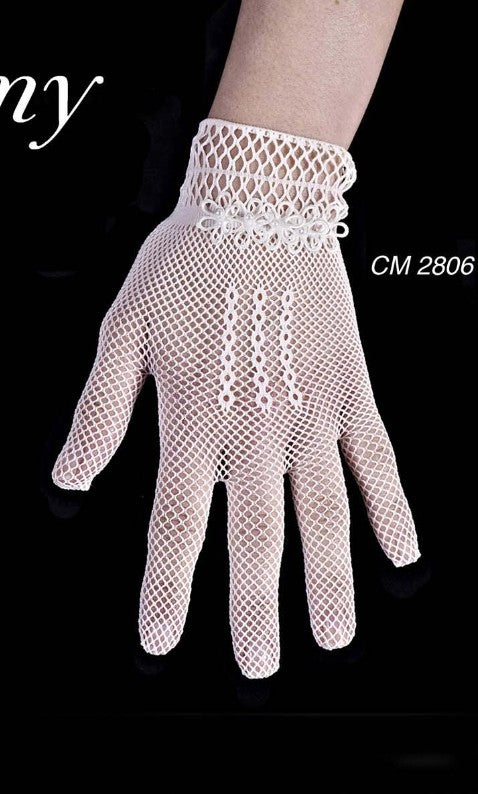 Carmy Ivory Communion Gloves:- CB2806