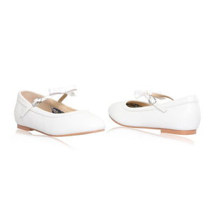 Perfect Bridal White Communion Shoes:- Sophie Pump