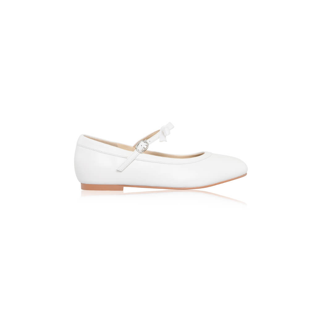 SALE SHOE Perfect Bridal White Communion Shoes:- Sophie Pump