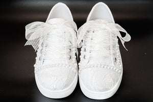 Sweeties By Sweetie Pie Girls White Sneaker Shoes:- Tiana Flats