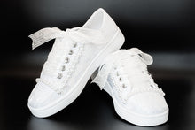 Load image into Gallery viewer, Sweeties By Sweetie Pie Girls White Sneaker Shoes:- Tiana Flats
