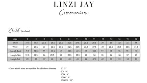 SALE COMMUNION DRESS Linzi Jay Girls White Communion Dress:- Callie AGE 8 & 9