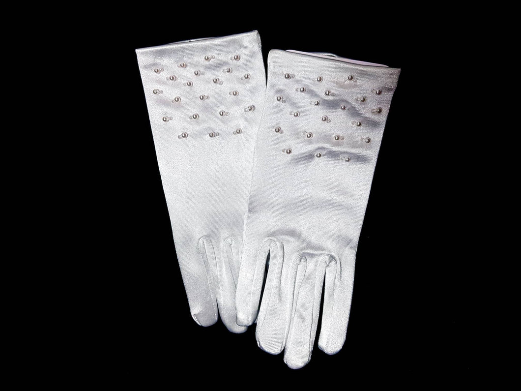 Little People Girls White Communion Gloves LP788