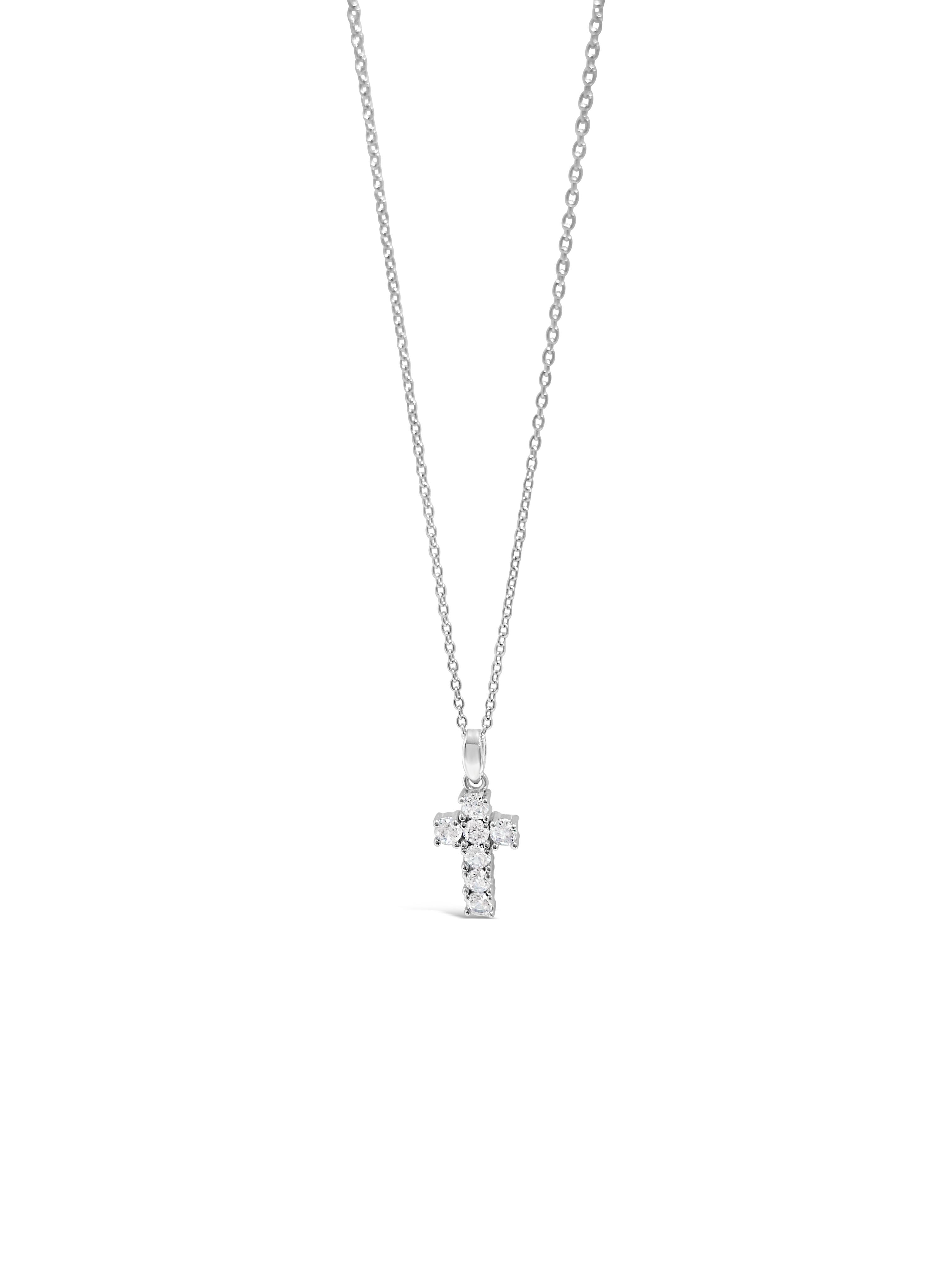 Absolute Jewellery Diamante Cross Necklace HCC111
