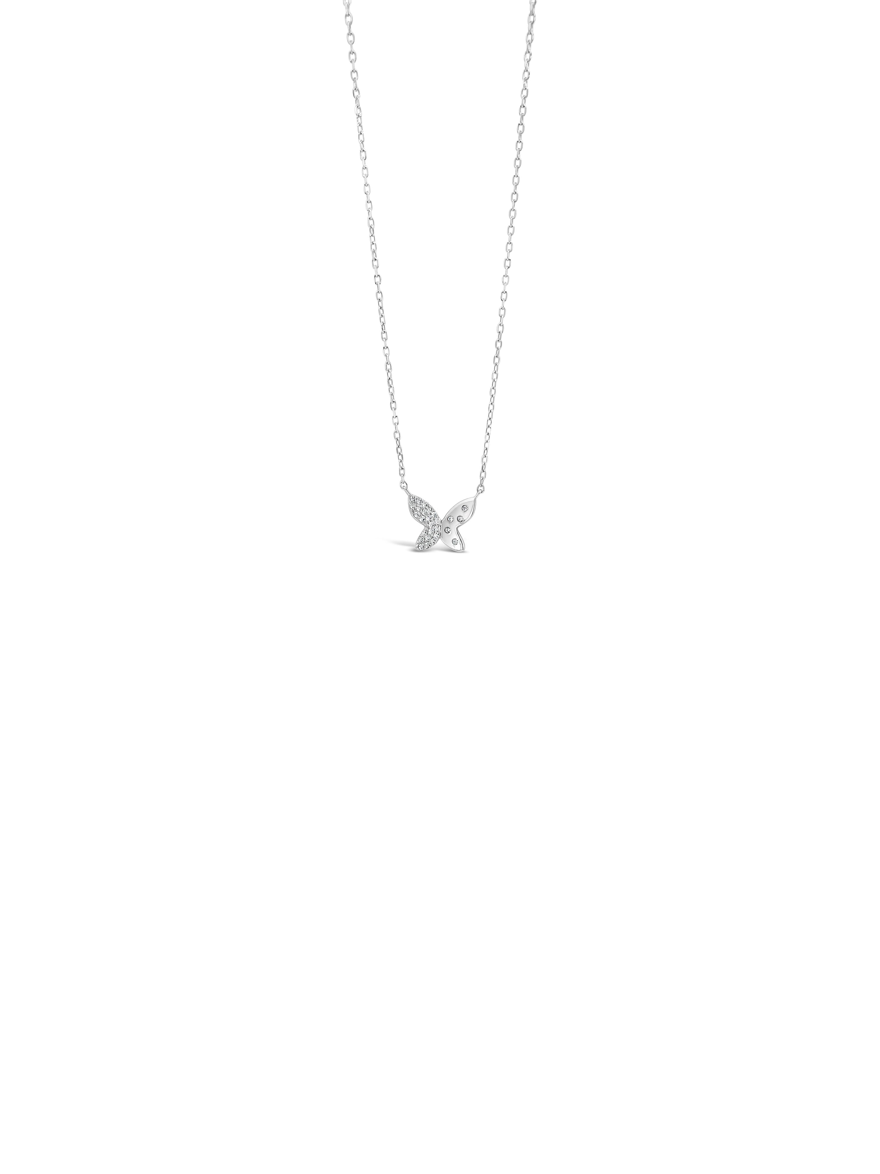 Absolute Jewellery Diamante Butterfly Necklace HCP224