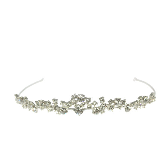 Linzi Jay Scattered Diamante Tiara:- LM204SI