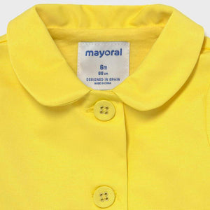 SUMMER SALE Mayoral Girls Yellow Coat LAST ONE 6MTHS