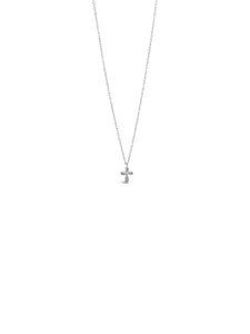 Absolute Jewellery Small Diamante Cross Necklace HCC117