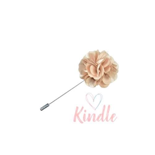 Boys Flower Lapel Pin:- Blush