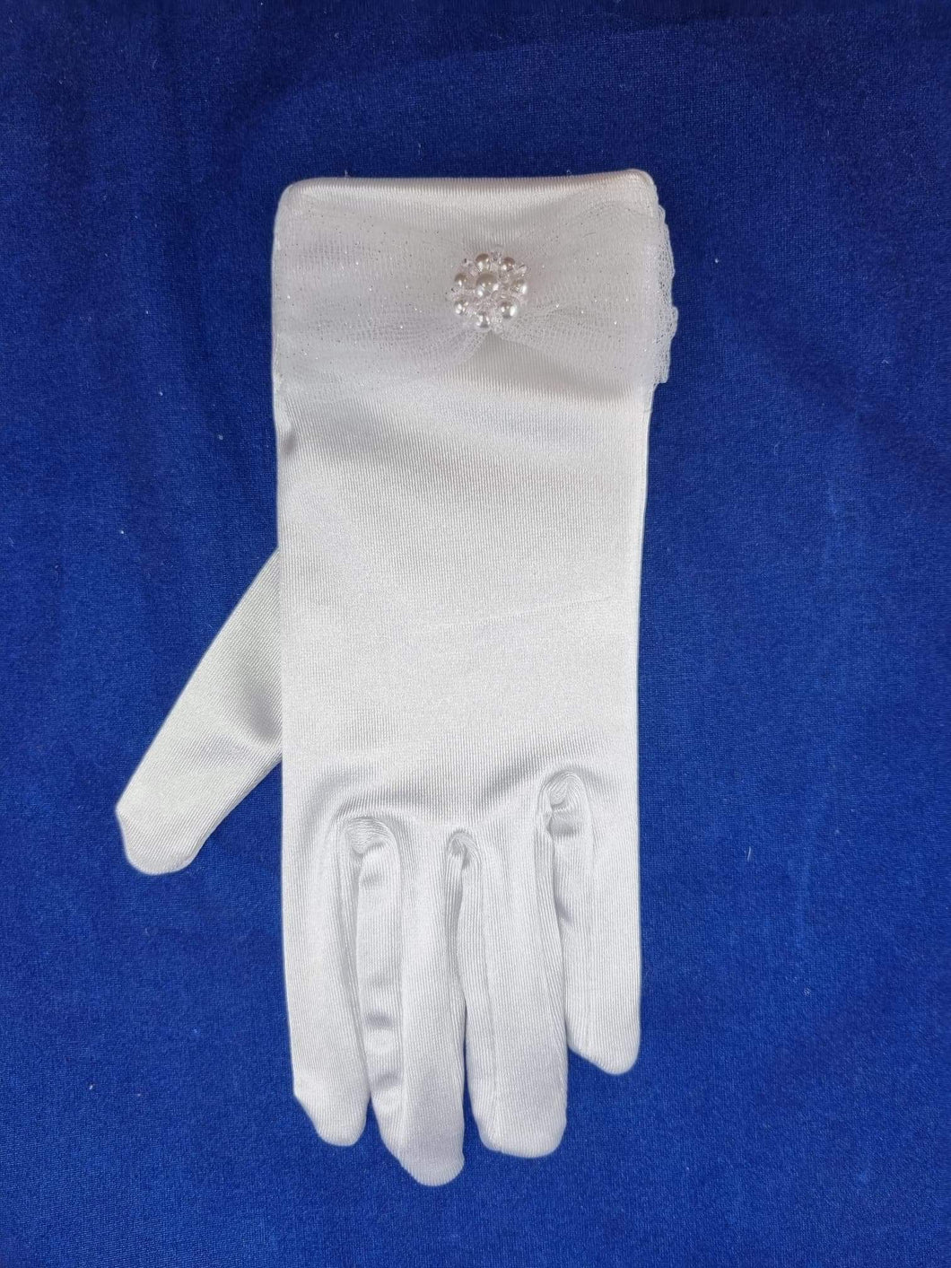 Celebrations Girls White Communion Gloves CG762