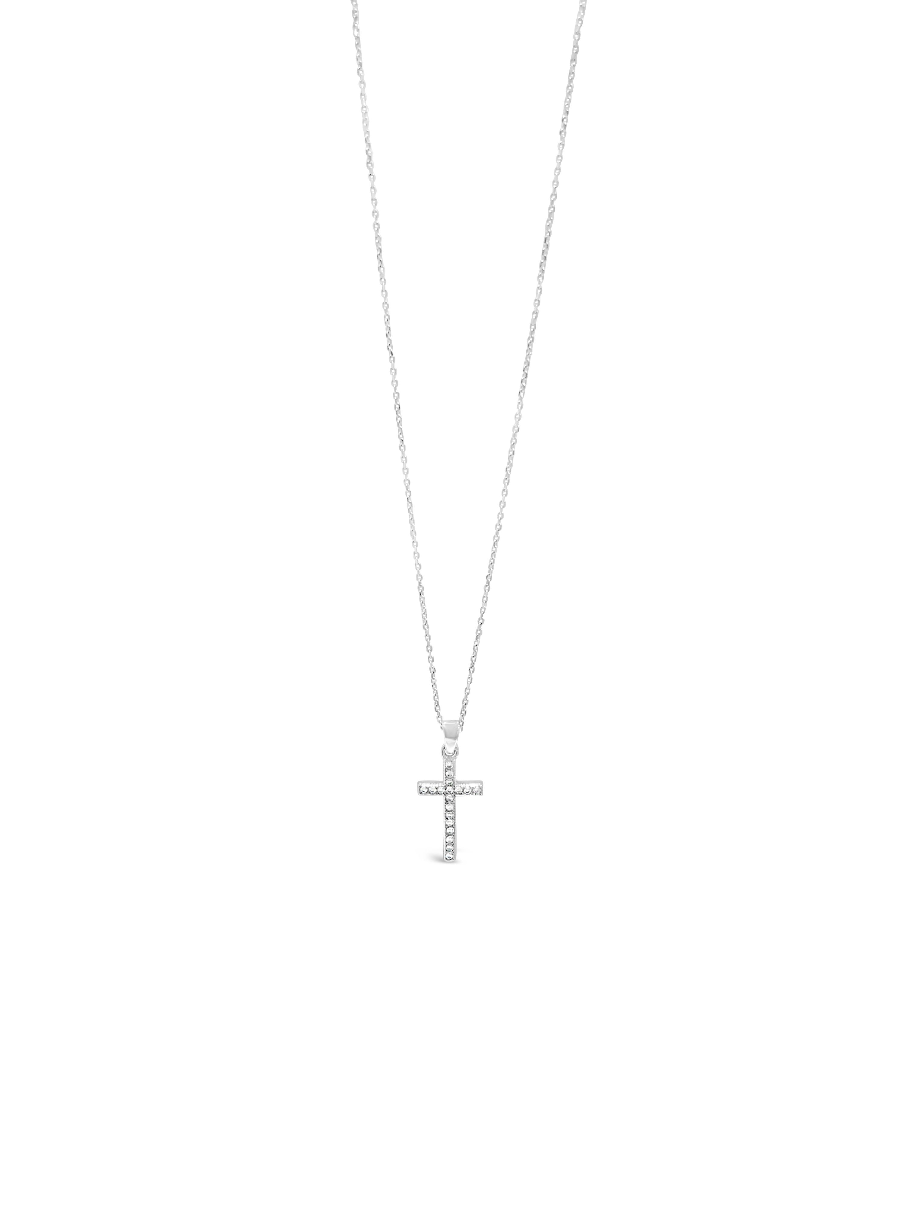 Absolute Jewellery Diamante Cross Necklace HCC104